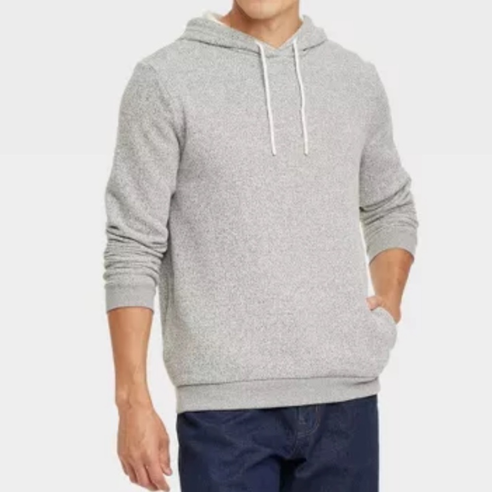Men's Textured Fleece Hooded Sweatshirt - Goodfellow & Co™ Sz XXL